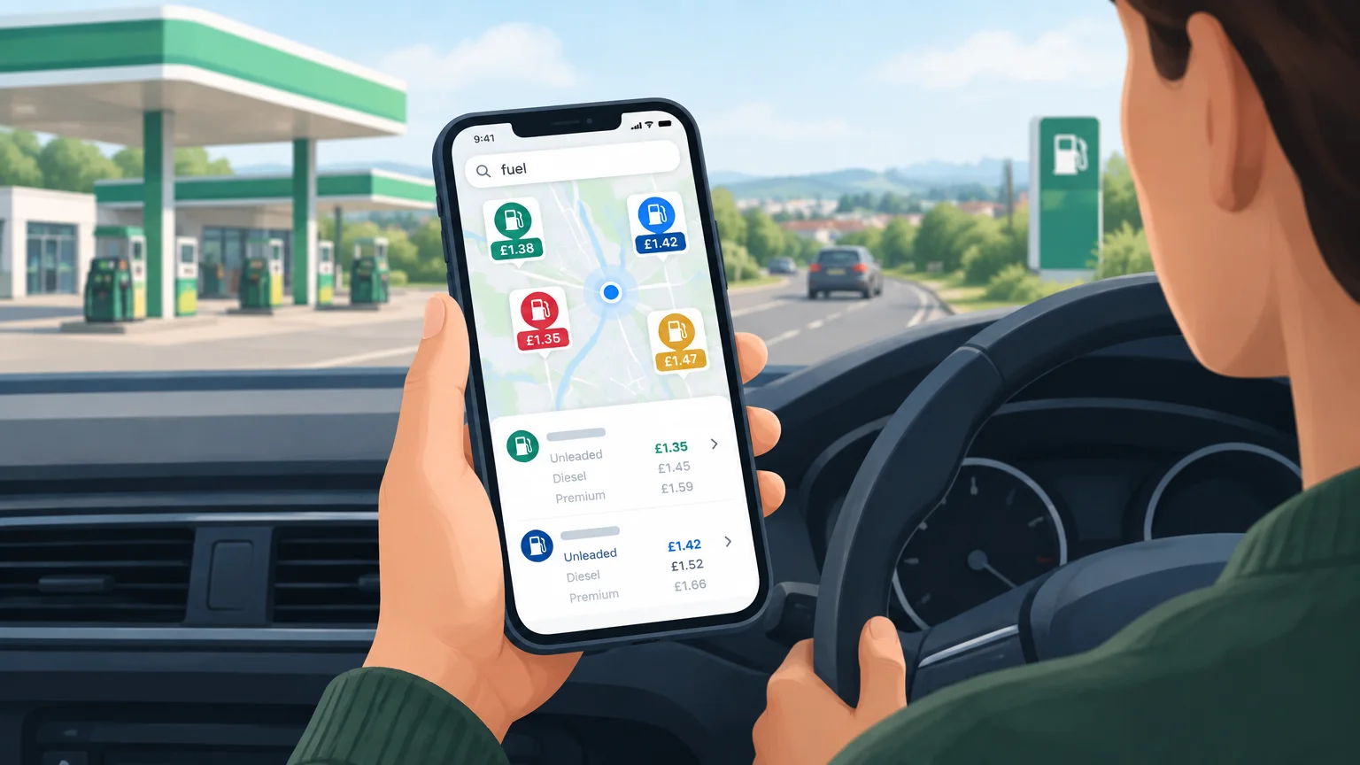 Google Maps and Waze let UK drivers compare nearby fuel prices